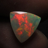 10x10 mm - Faceted Trillion Cut - AAAAAAAAA - Ethiopian Welo Opal Super Sparkle Awesome Amazing Full Colour Fire